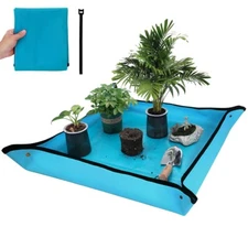 WORKPRO Repotting Mat 39.5X31.5" Thickened Potting Mat Planting Tray Soil Change