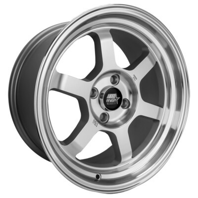 (1) 16x8 +20 MST Time Attack 01T 4x100 Machined Wheel