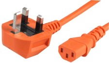 Power Cord UK Plug to IEC Cable (PC Mains Kettle Lead) C13 1m/2m/3m/5m/10m Lot