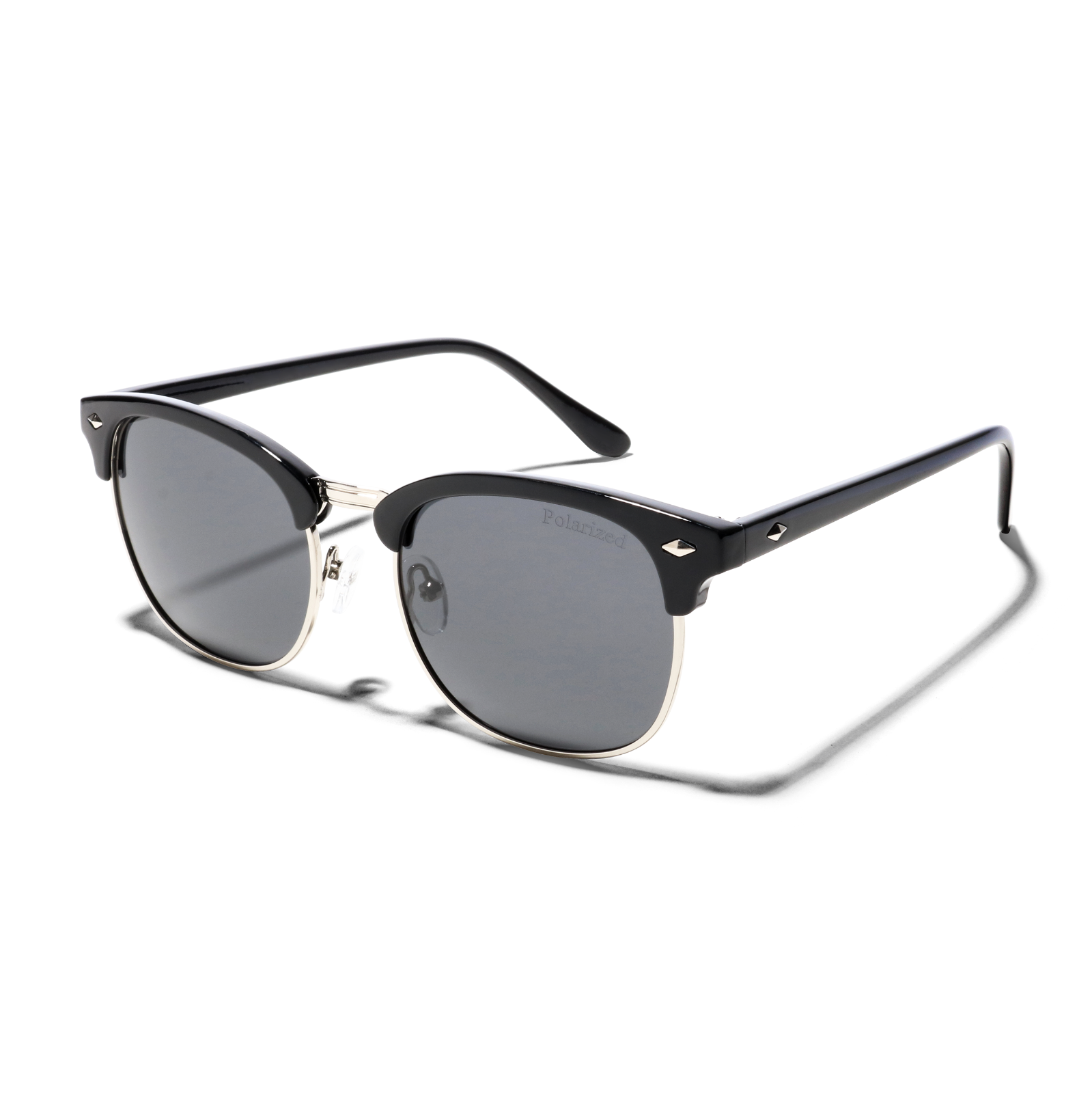 ShadyVEU 80's Semi Rimless Half Rim Polarized Classic Club Sunglasses ...