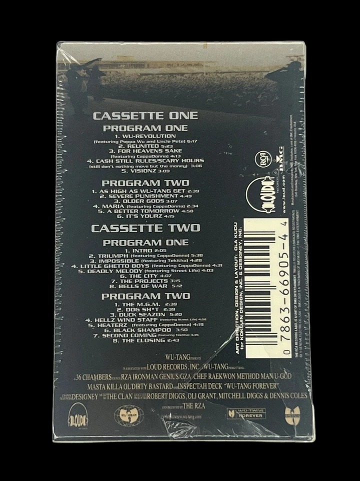 SEALED, Wu-Tang Clan – Wu-Tang Forever, 2 x Audio Cassette, Box Set, US, 1997 - Image 2 of 4