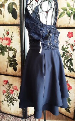 windsor blue skater dress Statement Stripes Skater Dress