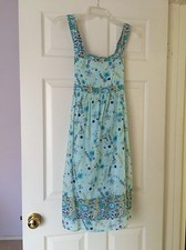 GIRLS PRETTY BLUE FLOWERED SUNDRESS   Summer dress