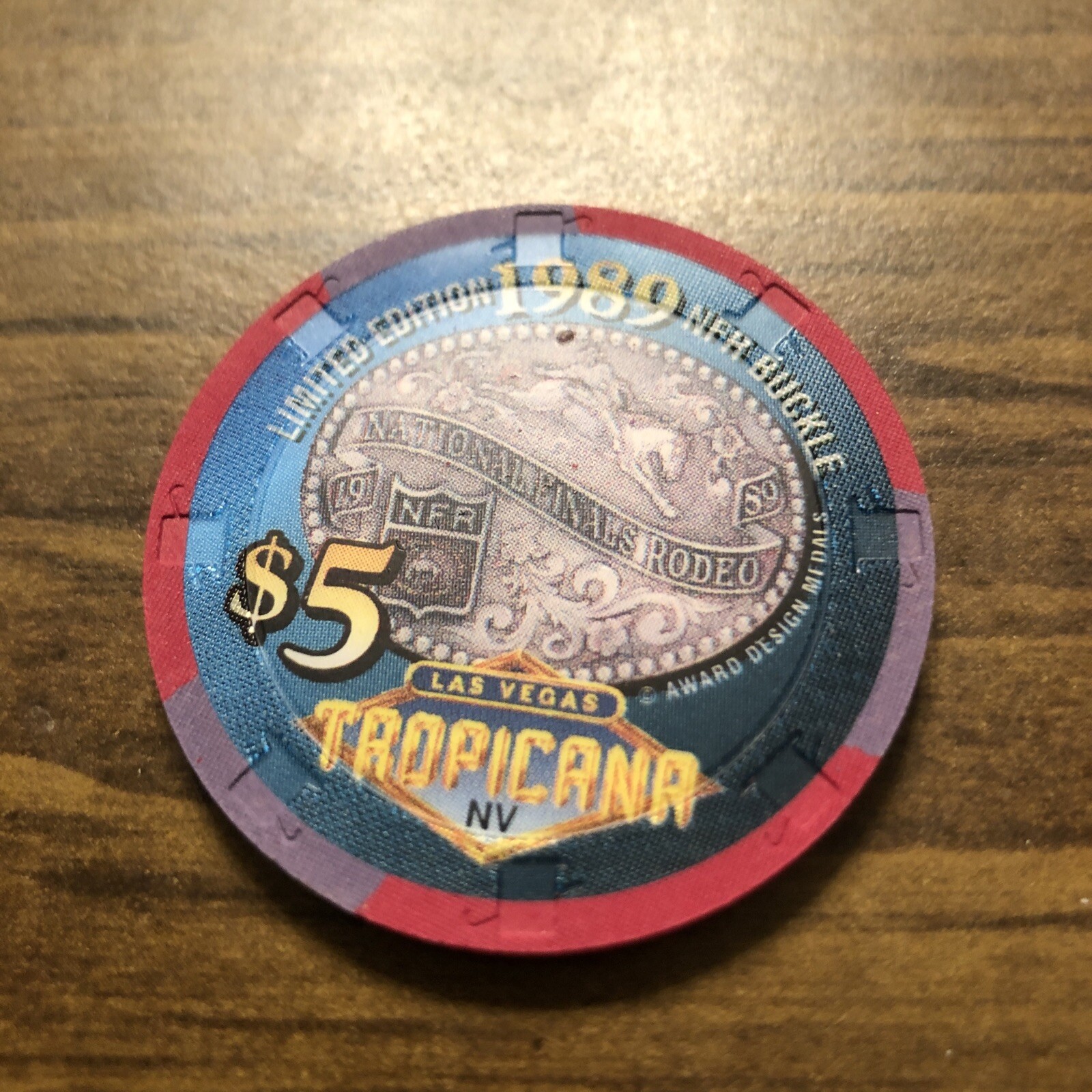 $5 tropicana 1989 rodeo casino chip las vegas obsolete super rare | eBay
