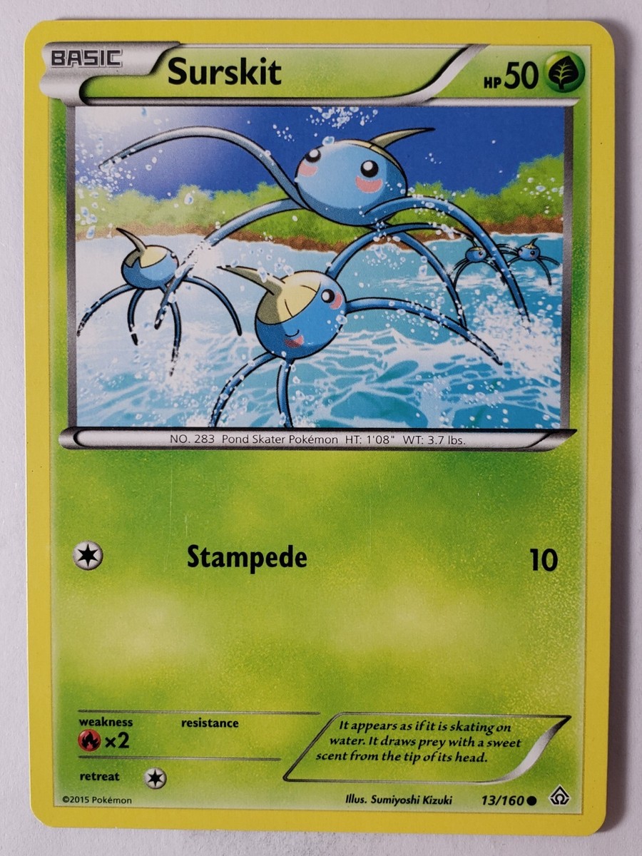 Surskit 13/160 LP - Primal Clash Pokemon Card - Sumiyoshi Kizuki