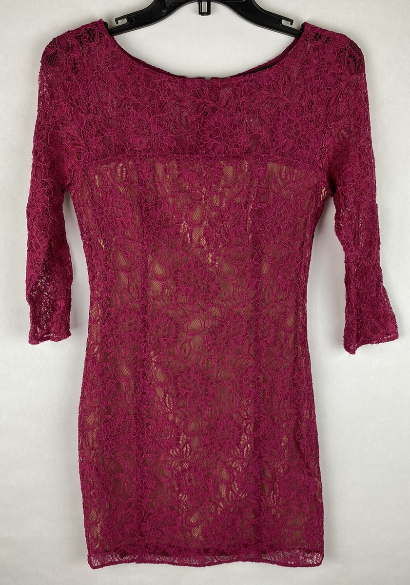 armani exchange lace dress Armani Exchange | Dresses | Armaniexchange Fuchsia Pink Lace Sleeveless  Dress Size 2