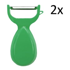 2 x Potato Peeler & Cleaner &Vegetable Fruit Speed Slicer Cutter Splicer Spud