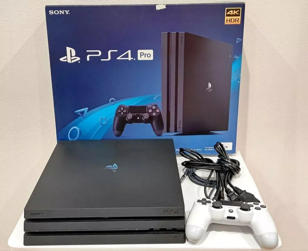 SONY PS4 PlayStation 4 Pro Black 1TB CUH-7200BB01 With Box tested