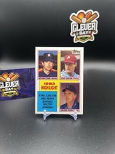1984 Topps - 1983 Highlight #4 Nolan Ryan, Steve Carlton, Gaylord Perry (CBWM)