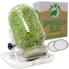 NanaNatura Sprossenglas Keimglas Set - Perfekt zum Sprossen ziehen zuhause