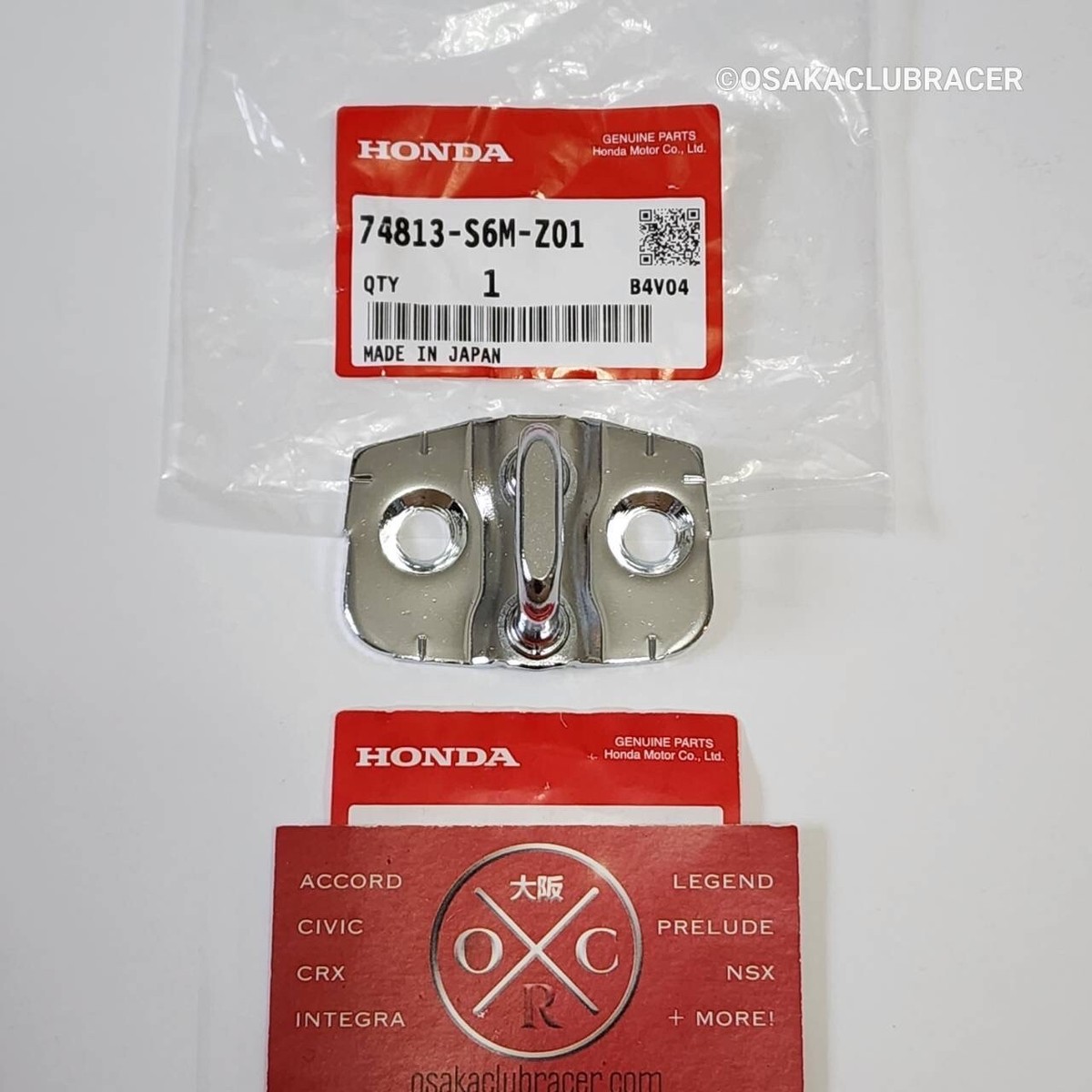 【TOCCA】BACK RIBBON SLIPON HONDA ACURA TRUNK LID LATCH STRIKER CATCH CIVIC ACCORD S2000
