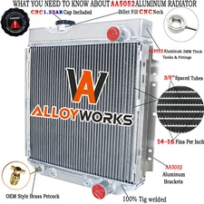 Aluminum 3 Row Radiator For 1964-1966 Ford Mustang/Falcon 1960-65/Mercury V8 AT