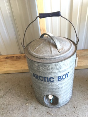vintage arctic boy water cooler