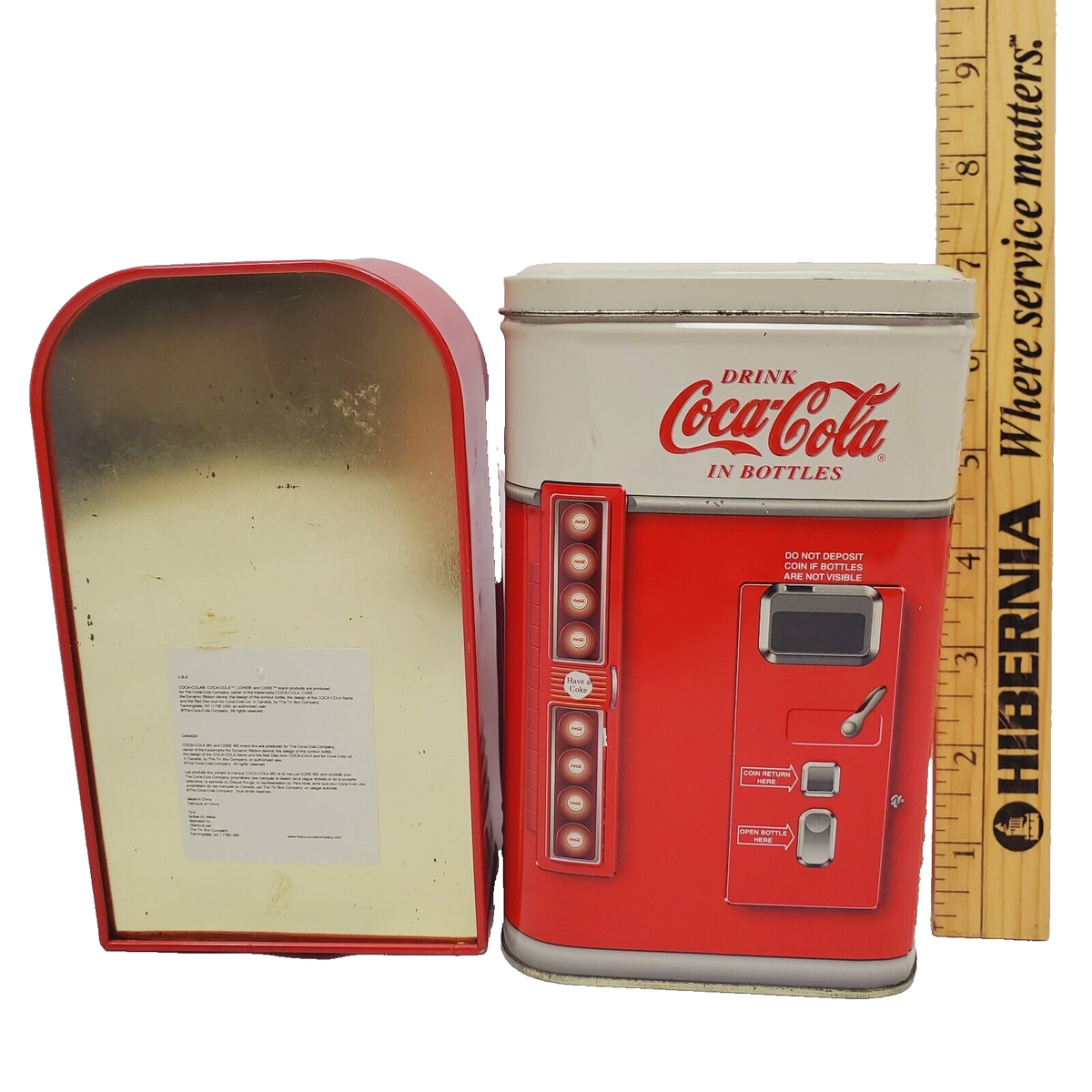 廃盤 古着T90s 【TheLittleMermaid ×Coca Cola】 Y2K Coca Cola Trinket Tin Box Vending Machine Coke Vending