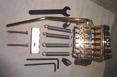 GOLD FLOYD ROSE III LIC. LOCKING TREMOLO System for Electric Guitar Mighty Mite