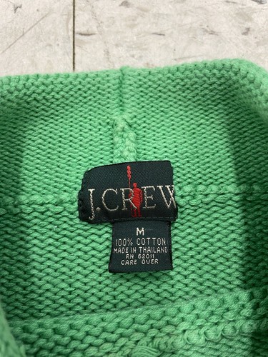 Vintage J.Crew Rollneck Sweater Cotton Pullover Oarsman Light Green M - Picture 3 of 6