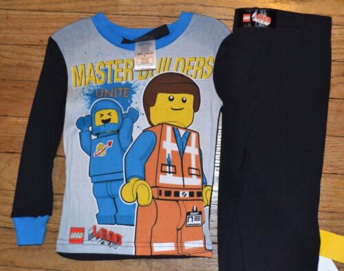 Lego Movie Master Builders Unite Loungewear 2 Pc Outfit Set Snug Fitting Size 4  - Picture 1 of 3