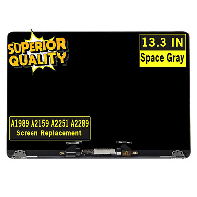 For Apple Macbook Pro 13'' Replacement A1989 LCD Screen MV962LL/A 2019 Space Gray