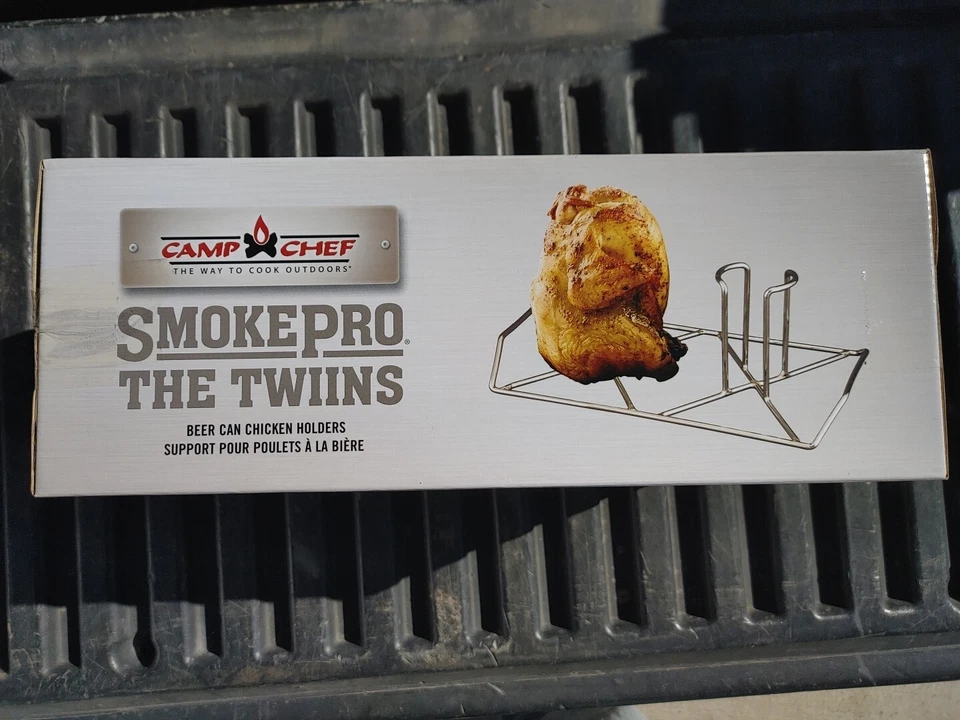 The Twins Beer Can Chicken Holder Grill Racks Grilling Cookware Steel - BCH2 - Image 2 of 4