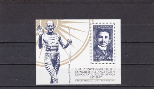 Afrique du Sud feuille Mahatma ghandi congrès pour démocratique RSA 1997