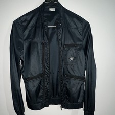Nike Running Jacket Womens size S Black Full Zip windbreaker Lightweight Vented