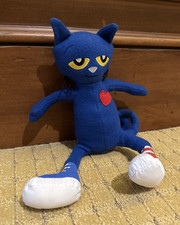 Pete the Cat Plush 14.5" Doll Blue w/ Red Heart Toy