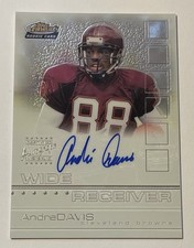 2002 Topps Finest Rookie Autograph #129 Andre Davis Rc On Card Auto /1200. rookie card picture