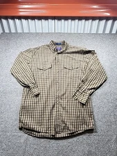 Pendleton Men’s Small 100% Cotton Long Sleeve Button Up Earthtones Casual Shirt 