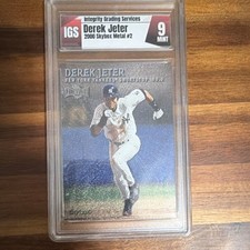 SkyBox 2000 Metal Derek Jeter #2 New York Yankees IGS 9 Mint Base Set