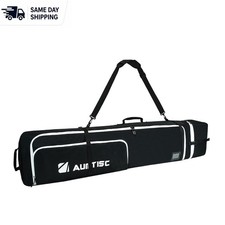Ultimate Adjustable Snowboard Travel Bag - Perfect for Airplane Storage, Black
