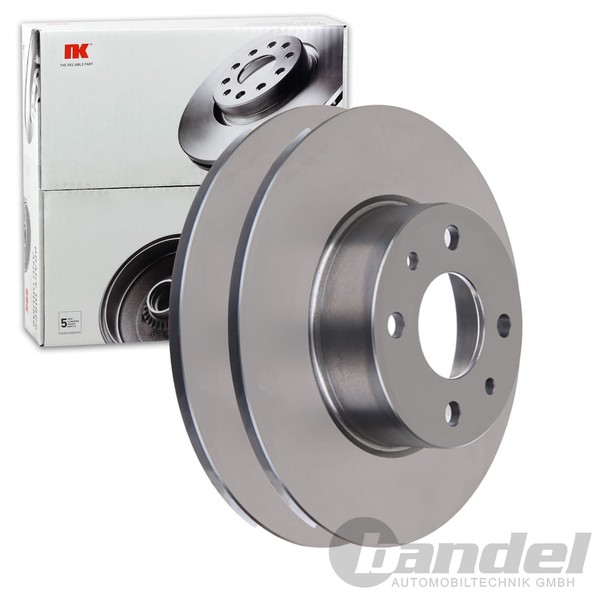 2X NK Bremsscheiben 251Mm Voll Hinten Passend FÜR Alfa Romeo 164 Fiat Bravo-image