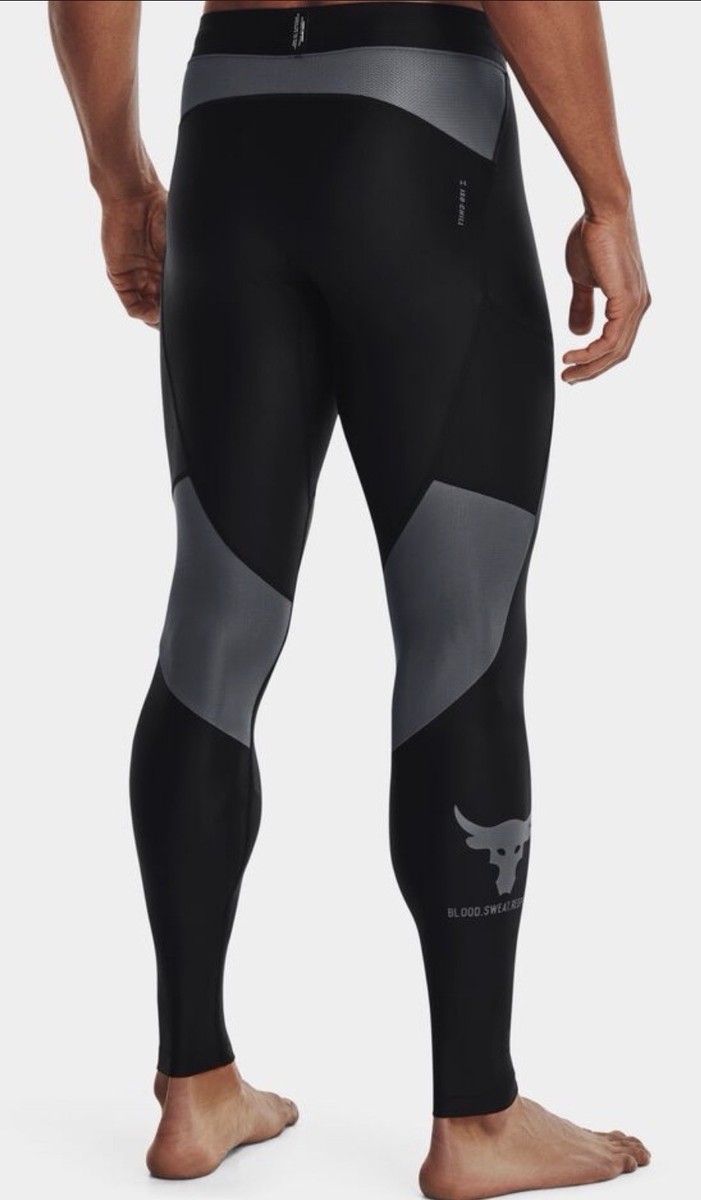 Mens Under Armour ISO Chill Rock Project Shiny Spandex Compression