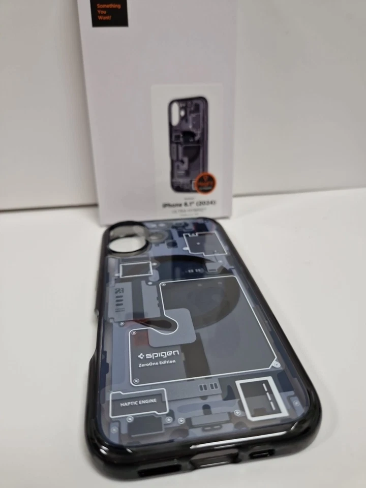 Spigen iPhone 16 Ultra Hybrid Magfit Case Magsafe Zero One Dark Grey - Image 3 of 4