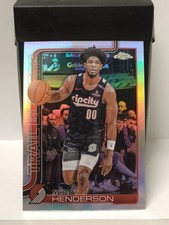 2025-26 Topps Chrome Basketball Refractor Scoot Henderson #166