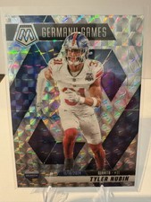 2025 Panini Mosaic Tyler Nubin Germany Games Silver Prizm Giants RC
