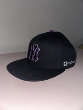 NYU University  New York Yankees Baseball Hat Cap SnapBack New Purple Black