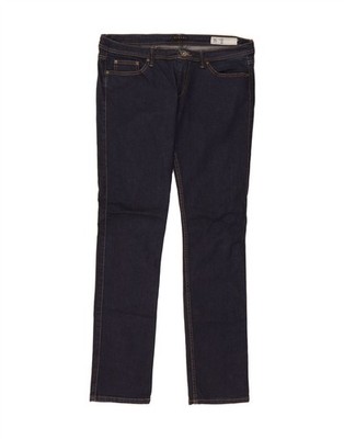 SISLEY Damen Slim Jeans W32 L35 dunkelblau Baumwolle PG05