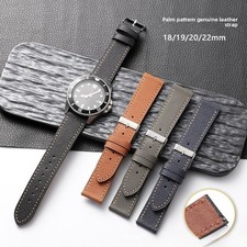 High quality quick release genuine leather band mens watch strap 18/19/20/22mm