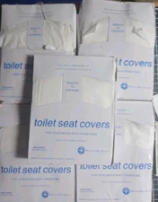 Health Gards Disposable Paper Toilet Seat Covers 1000 Total 03243 New