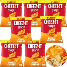 Cheez-It Double Cheese Thin & Crispy Baked Snacks 65g Crisps Bulk Sharing Packs