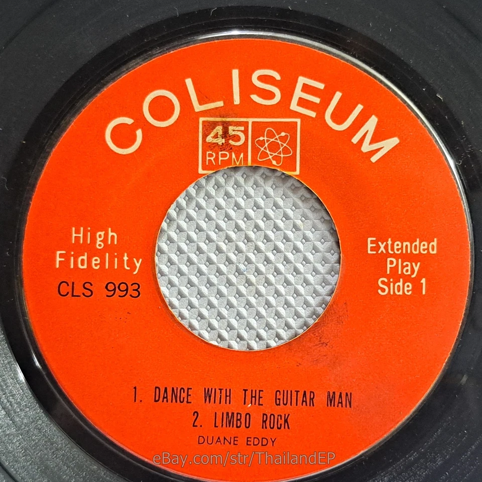 DUANE EDDY /DANCE WITH THE GUITAR MAN /THE RIVER KWAI MARCH / THAILAND EP THAI - Image 4 of 4