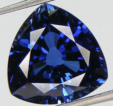 Lab Grown Blue Sapphire 4mm Trillion Shape Lo...