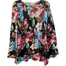 SHOW ME YOUR MUMU Sweater FESTIBALL Tunic Floral Lightweight DARK GARDEN S $138