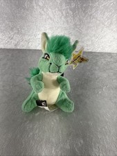 2005 Neopets Green Kyrii McDonald's Toys Snarhook Tag Pet Plush Clip Collectors