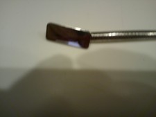 Vintage Metal Chrome Coil Stretch Belt 24 in BEFORE STRETCH