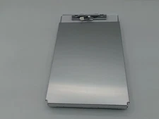 Aluminum Clipboard With Storage(A5 Size), Recycled Metal Form Holder Binder