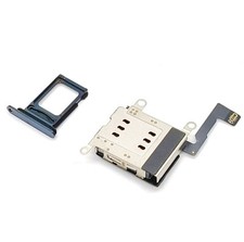 Dual Sim Tray For iPhone 12 Pro Max Blue Sim Card Reader