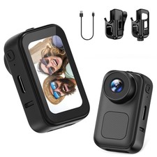 1080P Mini Body Camera, Thumb-Sized Wearable Action Cam for Bike and Outdoor ...