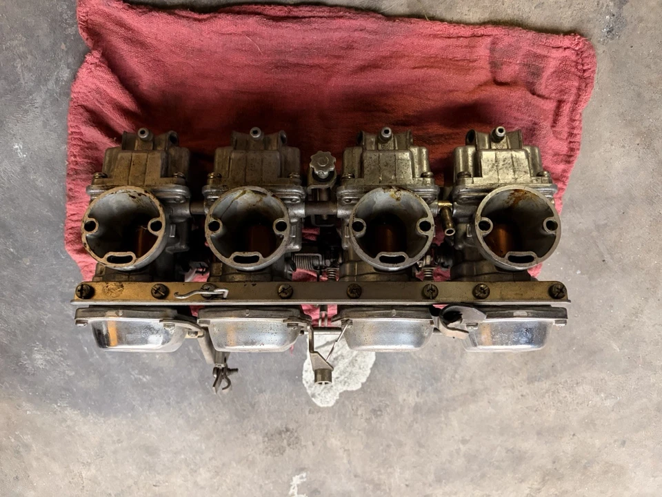 Yamaha XJ650 XJ750 MAXIM SECA 1981 1982 1983 carrocería carburador rack completo Foto 3 de 3