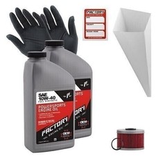 Factory Racing Parts 10W-40 2qt Oil Change Kit For Honda TLR250 1985-1987 53.98 per gallon